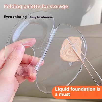 Liquid Foundation Makeup Portable Clear Multi-functional Blending Plate