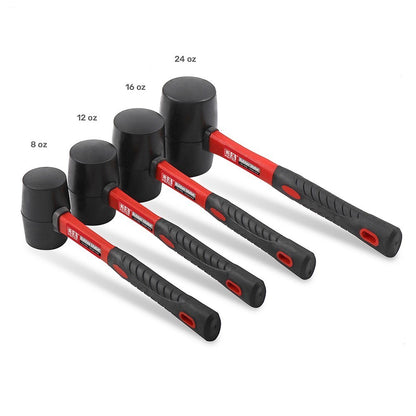 Ximeng Rundkopfhammer aus zweifarbigem Gummi mit Fasergriff 