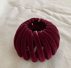 Velvet Bird's Nest Hairpin Lazy Hair Band For Bun Haircut Hair Band Girl's High Ponytail Barrettes
