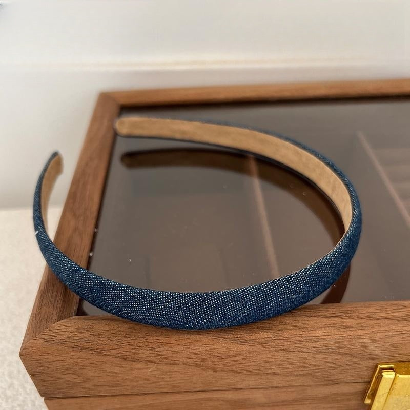 Retro-Stirnband aus Denimstoff für Damen mit Minderheitenmotiv