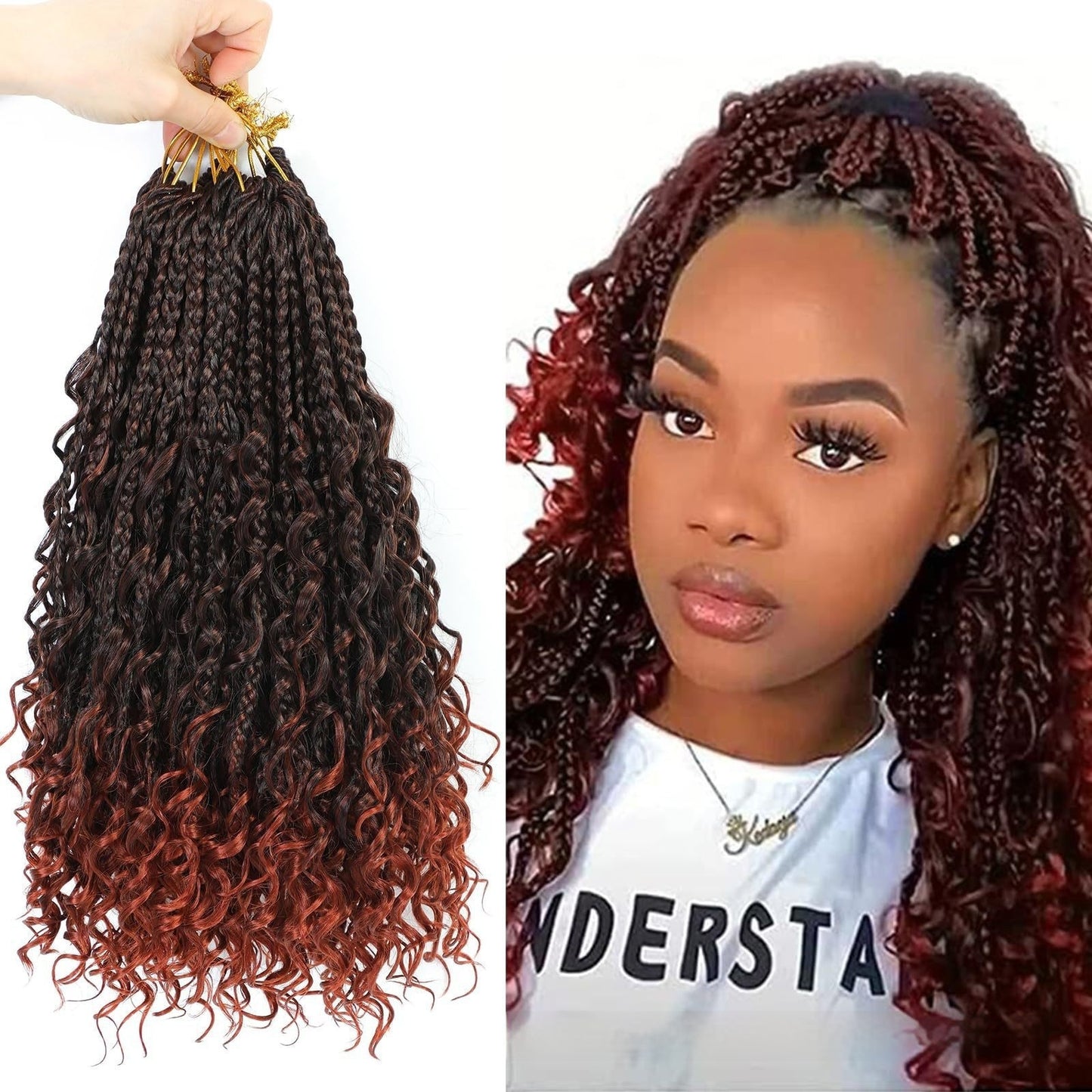 Synthetic Fiber Crochet Wig Braided Three-strand Braid