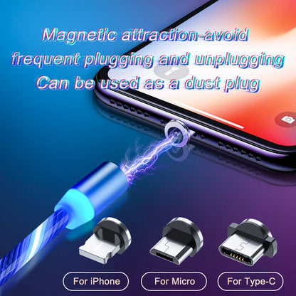 Magnetisches Ladekabel, Schnellladekabel, Beleuchtung, Micro-USB-Kabel, LED-Magnetladegerät, Typ-C-Kabel