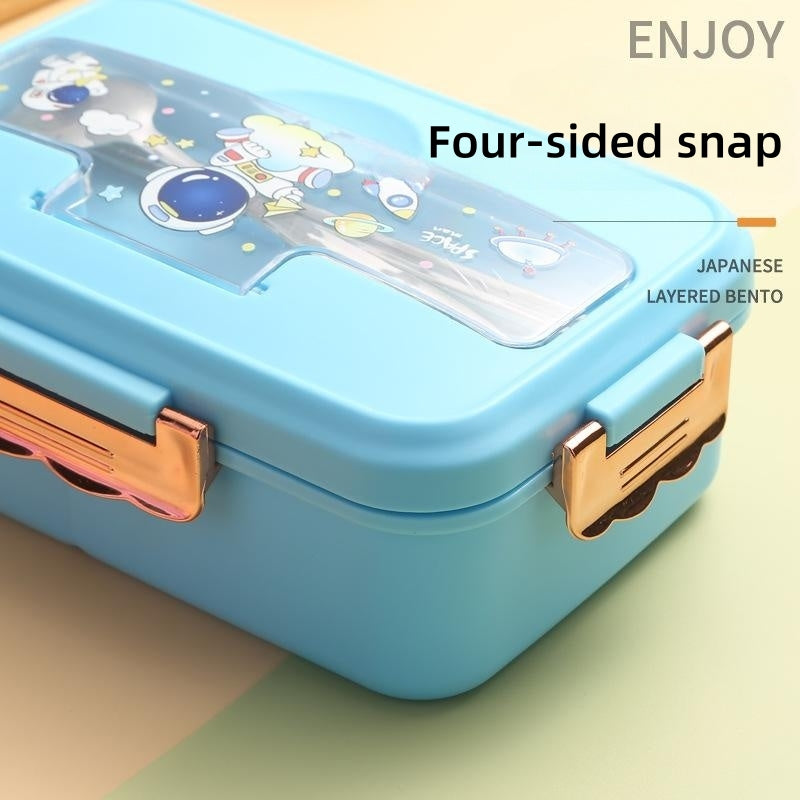 Student Lunch Box Separated Lunch Microwaveable Heating