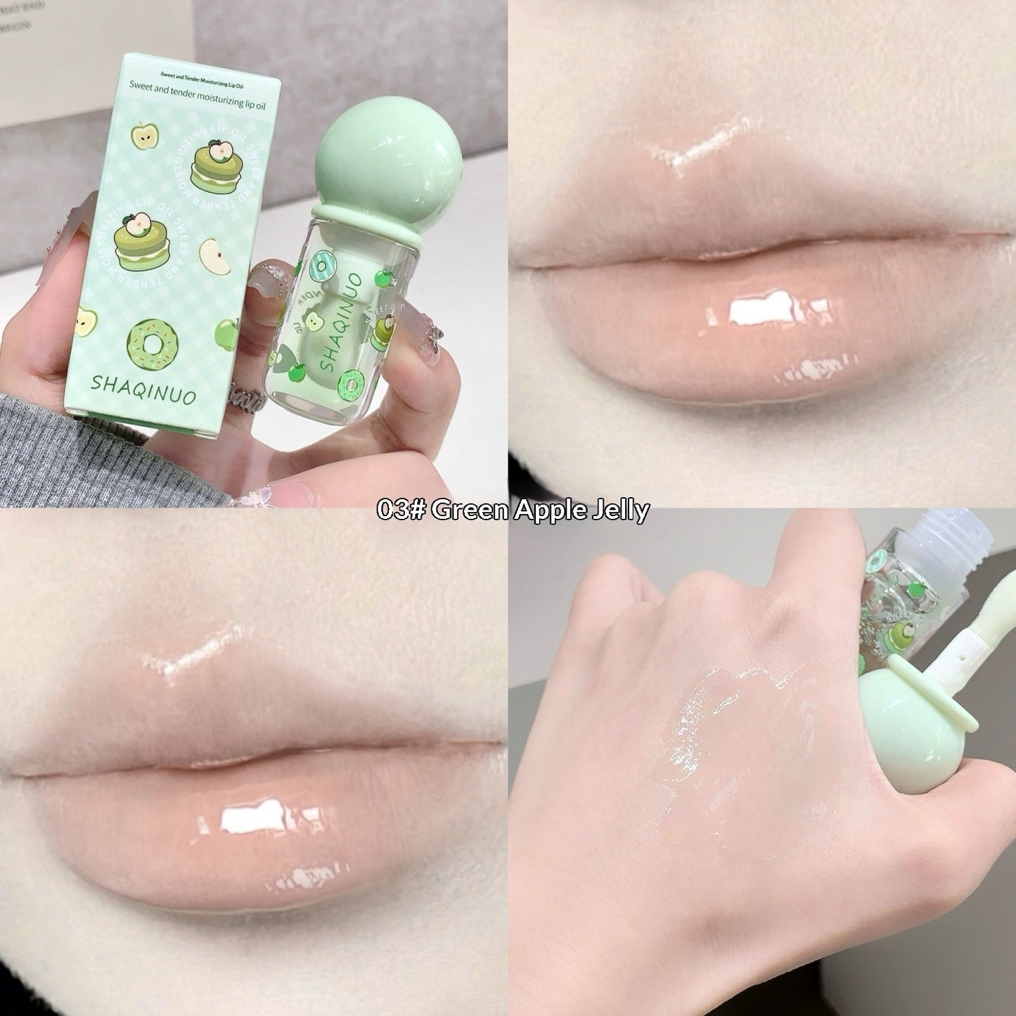 Einzeln verpackte Lippenöle in einer großen Vielfalt an Ausführungen