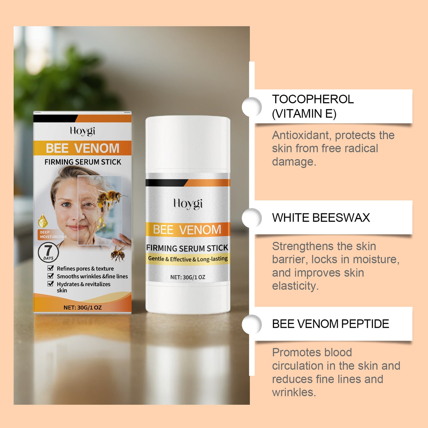 Bee Venom Firming Stick Nourish And Enhance Skin Elasticity