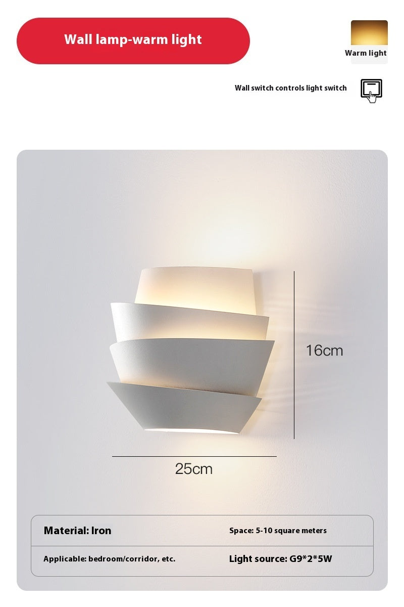 Wandleuchte mit Tannenzapfenmotiv, Nachttischlampe, Flur-Dekorationswandleuchte