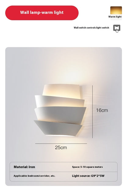 Wandleuchte mit Tannenzapfenmotiv, Nachttischlampe, Flur-Dekorationswandleuchte