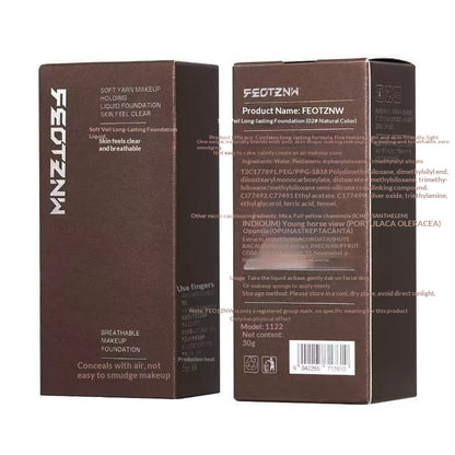 Sanft-matte, langanhaltende Foundation mit hervorragender Deckkraft, die den ganzen Tag hält.