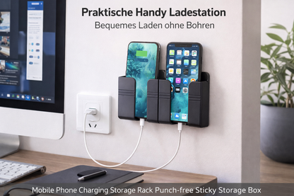 Aufbewahrungsbox mit Ladefunktion für Mobiltelefone (ohne Stanzen)