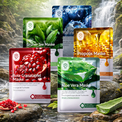 Gong Pei Aloe Vera Feuchtigkeitsspendende und Aufhellende Tuchmaske mit frischem Extrakt, 25 ml 