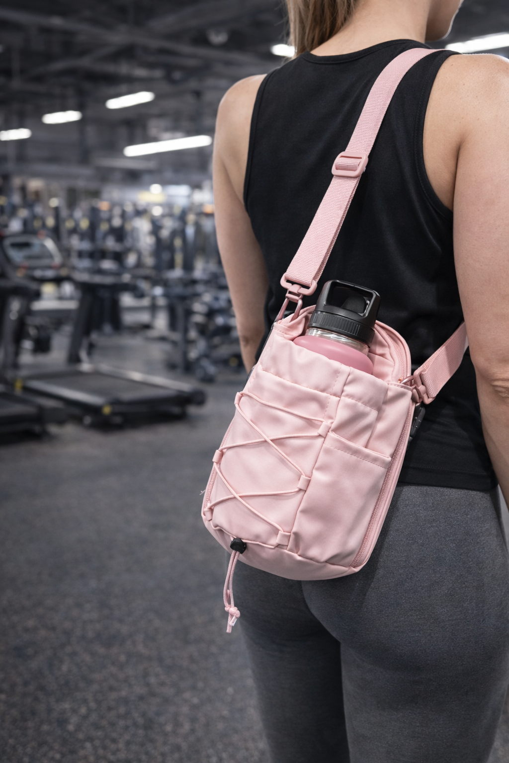 Magnetische Fitness-Kettle-Tasche, Umhängetasche, magnetische Sporttasche für Damen und Herren, Flaschenhalter mit magnetischer Befestigung