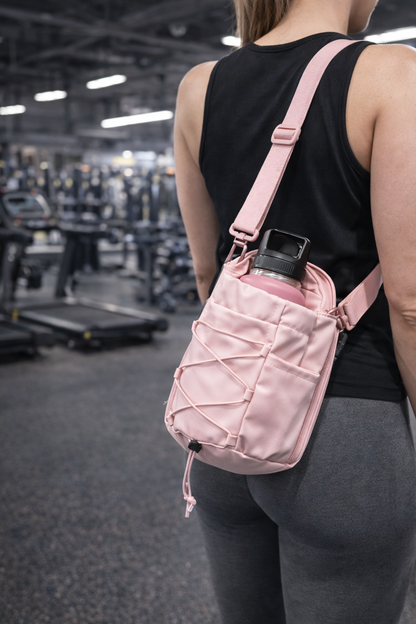 Magnetische Fitness-Kettle-Tasche, Umhängetasche, magnetische Sporttasche für Damen und Herren, Flaschenhalter mit magnetischer Befestigung