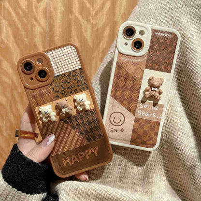 Hochwertige Handyhülle aus Leder und Silikon mit Stoßschutz