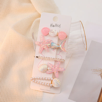 Children's Creative Starfish Shell Hairpin