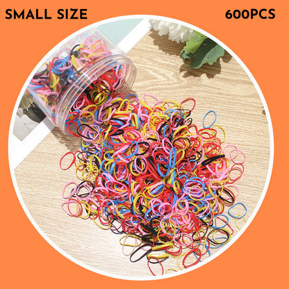 Haargummis für Babys und Kleinkinder, dünne, kleine Haargummis aus TPU, 300–600 Stück pro Packung