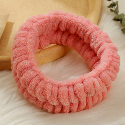 Solid Color Simple Face Wash Headband