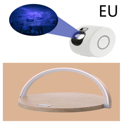 Tischleuchte mit schnellem Qi-Wireless-Ladegerät