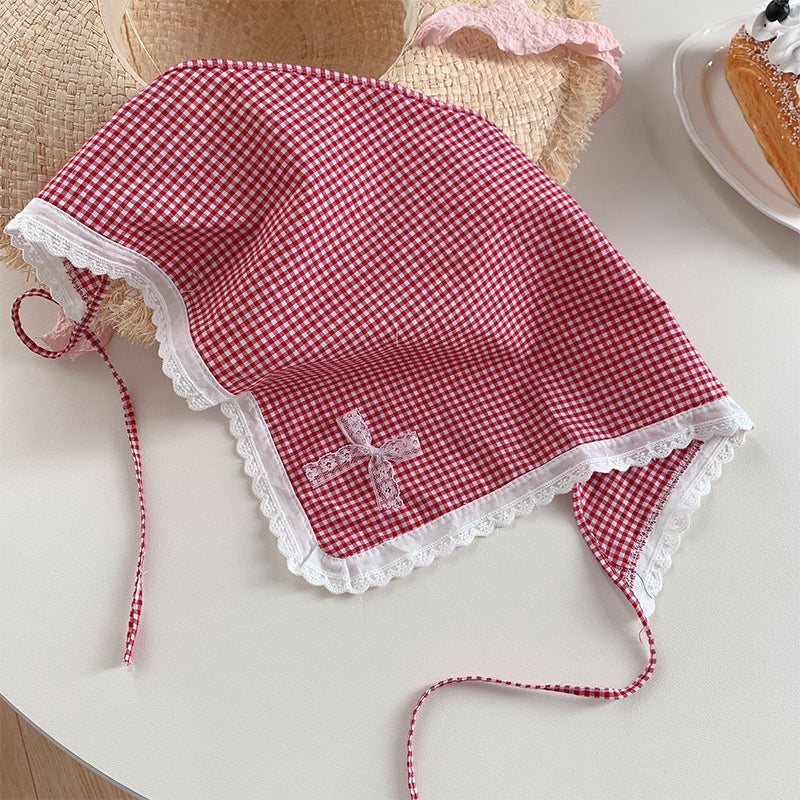 Female Sweet Dopamine Lace Hair Band Headcloth