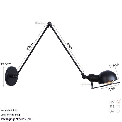 LED-Wandleuchte mit langem Arm, ideal für Arbeits- und Schlafzimmer, neben dem Bett