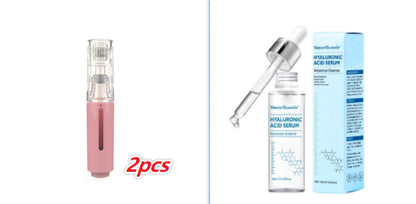 3-in-1-Lippenpflege-Roller, Nadelroller, Lippenroller, Bartwuchs-Roller, Barthaarwuchs-Roller, Bartbehandlungs- und Serum-Applikator