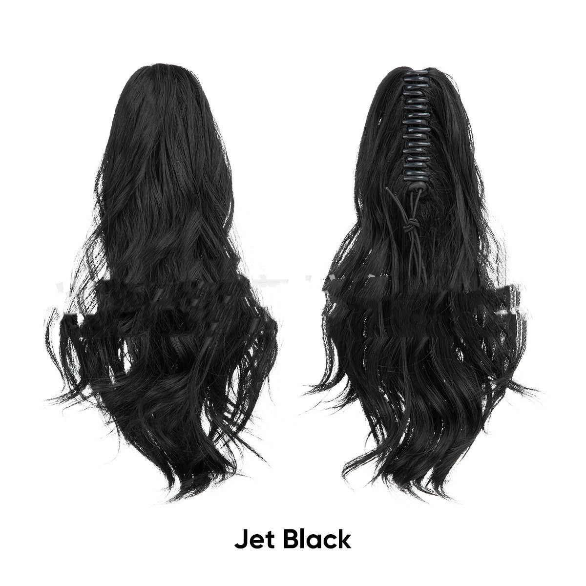 Birnenförmiger Haarknoten, hoher Pferdeschwanz aus Kunstfasern