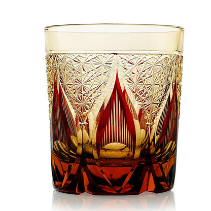 Japanisches Kristallglas im Edo-Schliff mit Asterismus-Effekt