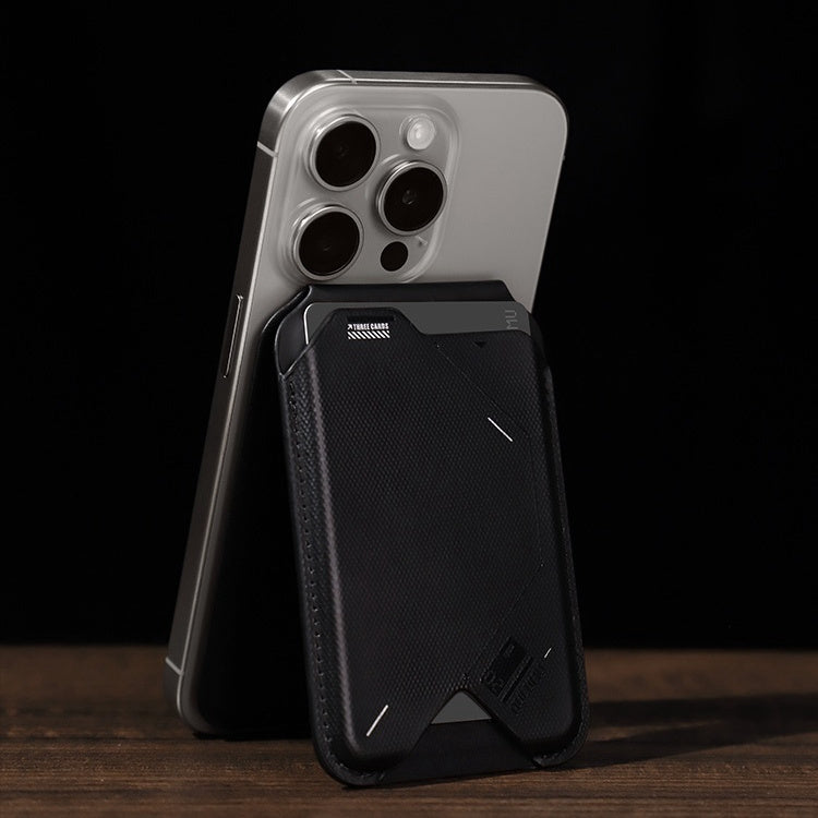 Magnetischer Klappkartenhalter G02, 2-in-1-Geldbörse, multifunktionaler, faltbarer Handyhalter, ultradünn und tragbar