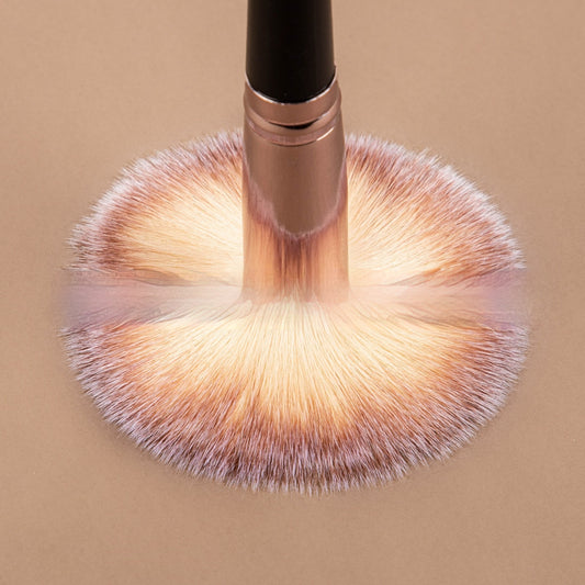 Schwarzes Make-up-Pinselset für Foundation, Lidschatten und Highlighter