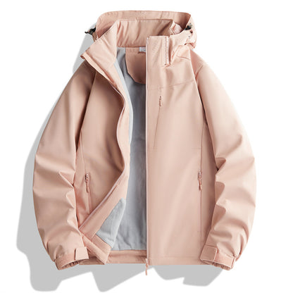 Paar Einlagige Jacke Winddichte Sport Fleece gefütterter wattierter Overall