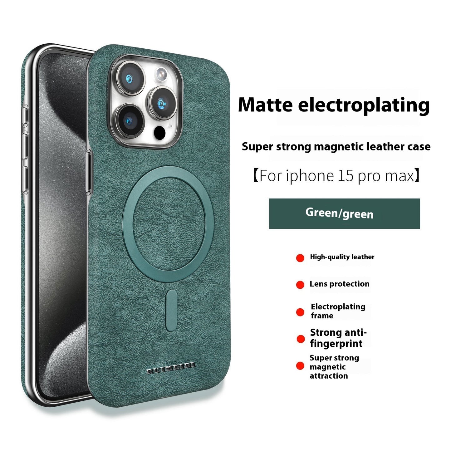 Galvanisierte Halbpackung Externe Magnetring-Handy-Schutzhülle