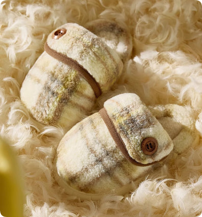 Geräuschlose, dicke, warme Hausschuhe für Kinder