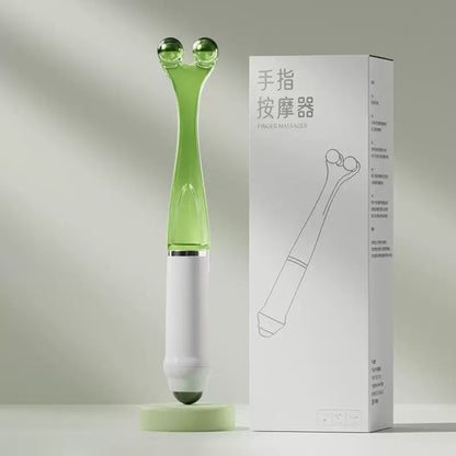 Fingermassagegerät mit magnetischer Kugelgelenkrolle aus Stahl
