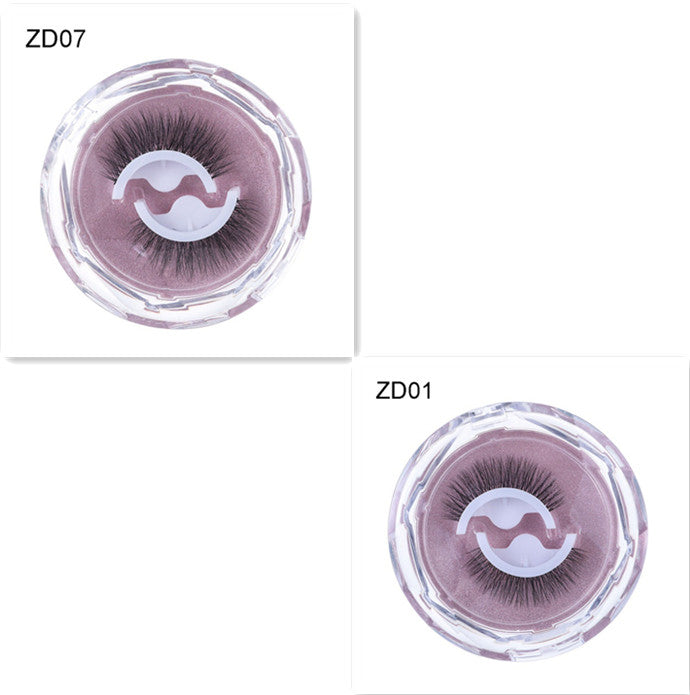 Selbstklebende, wiederverwendbare, klebstofffreie Wimpern mit natürlichem Schwung