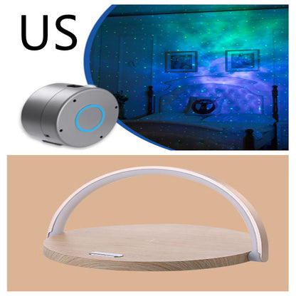 Tischleuchte mit schnellem Qi-Wireless-Ladegerät