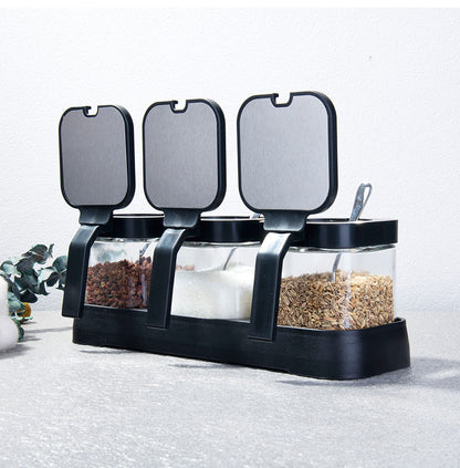 Hitzebeständige Salzstreuerflasche aus Glas mit Griff, Gewürzglas