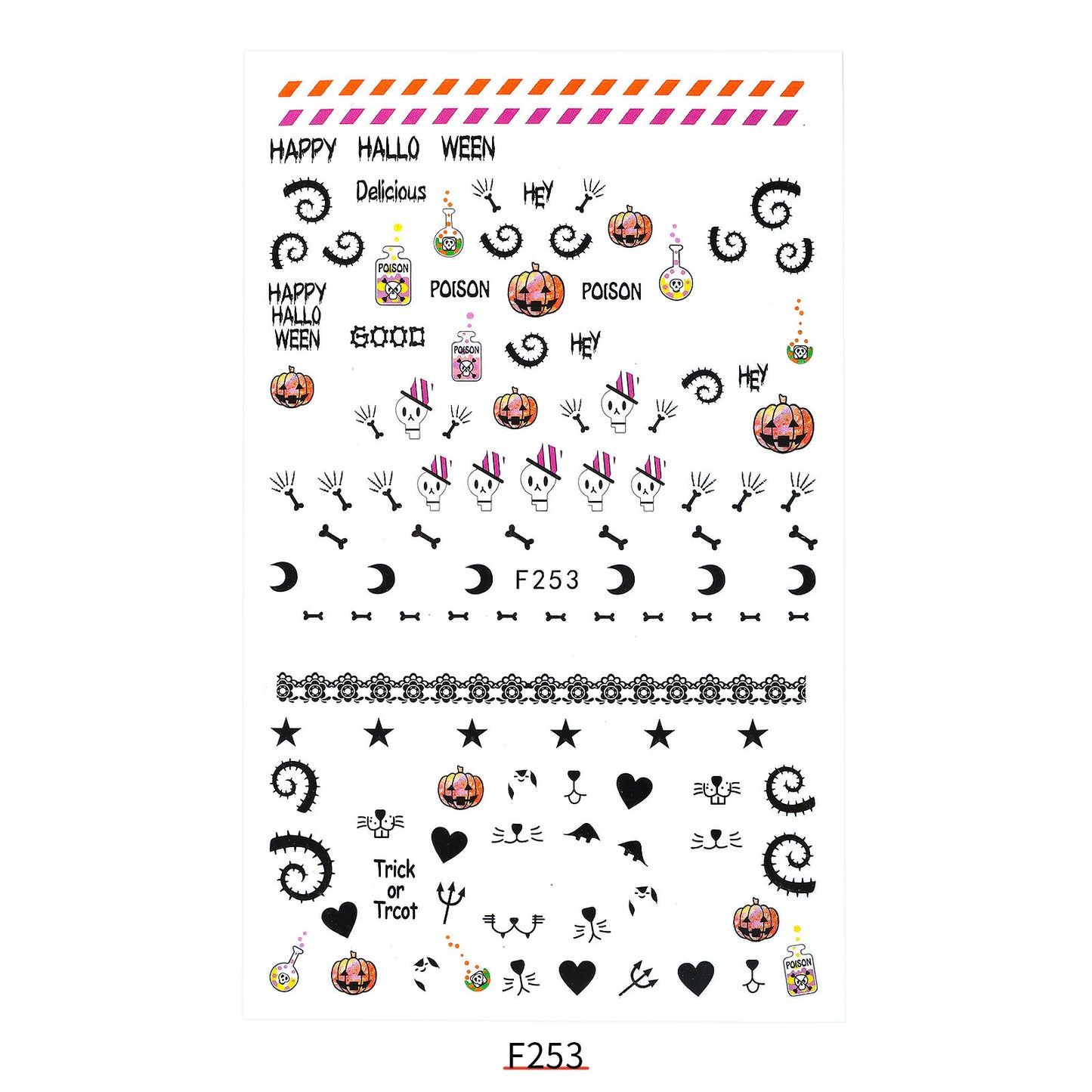 Neuer Nagelaufkleber Weihnachtsmann Aufkleber Riemen Klebstoff