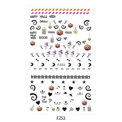 Neuer Nagelaufkleber Weihnachtsmann Aufkleber Riemen Klebstoff