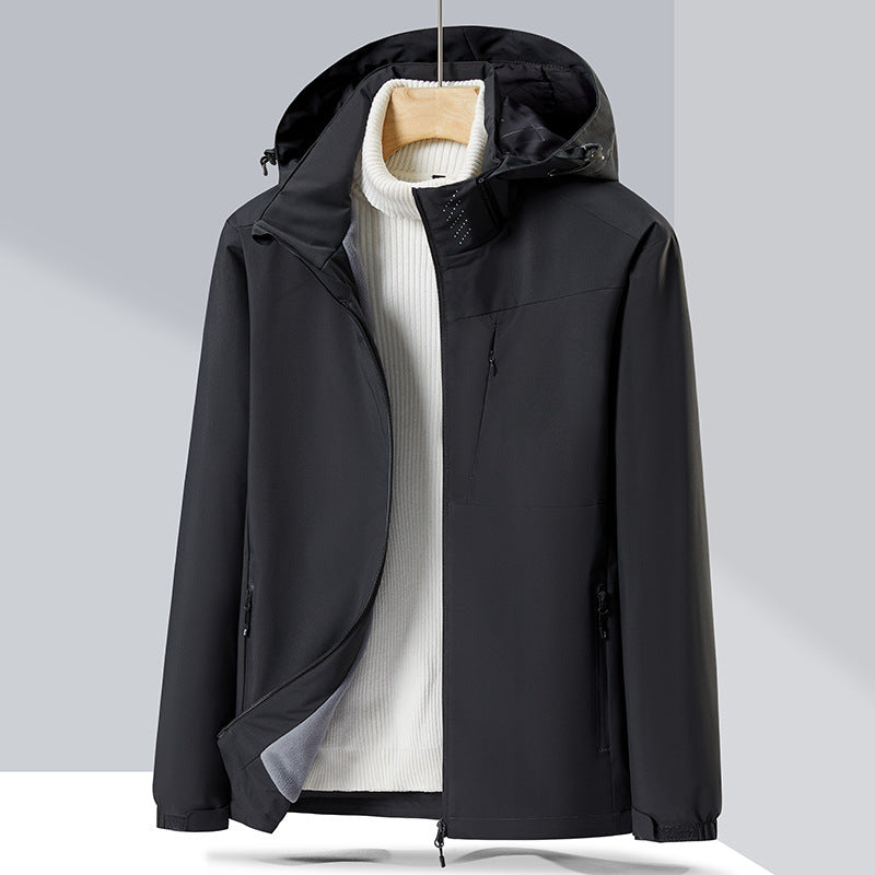 Paar Einlagige Jacke Winddichte Sport Fleece gefütterter wattierter Overall