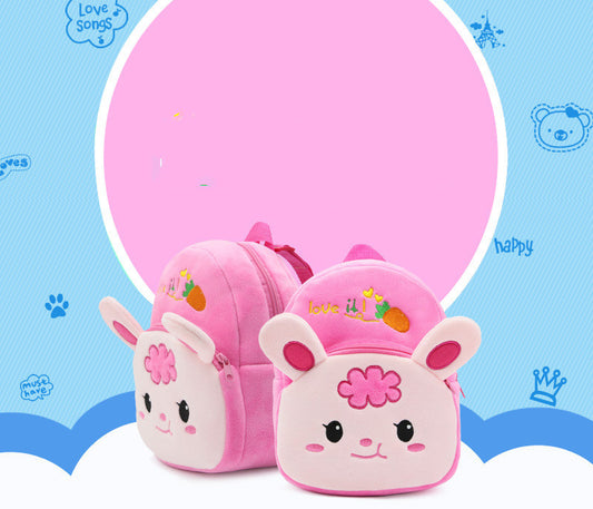 Niedlicher Cartoon-Tier-Rettich-Kaninchen-Plüschrucksack