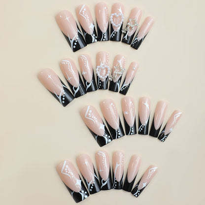 Dreidimensionale Love Star Quasten-Maniküre