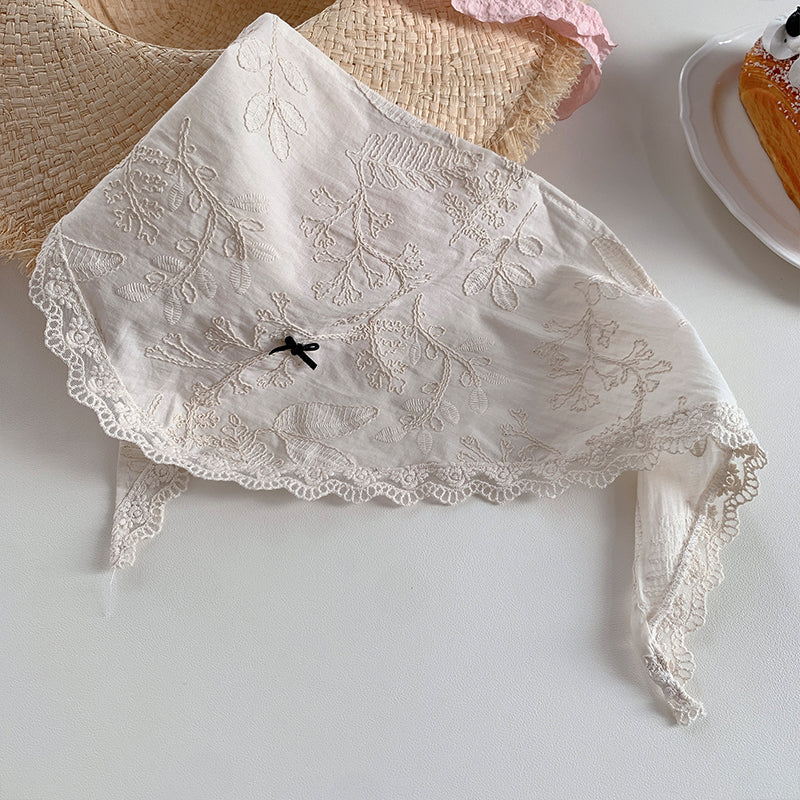 Female Sweet Dopamine Lace Hair Band Headcloth