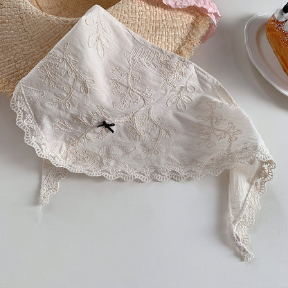 Female Sweet Dopamine Lace Hair Band Headcloth