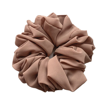 Großer Kopfstrauß aus Chiffon, Dickdarmring, Haarring