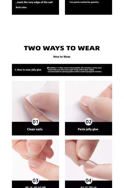 Elegante, handgefertigte Nagelverschönerung, individuell anpassbar, abnehmbar