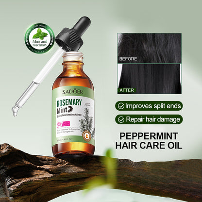 Ätherisches Haarpflegeöl aus englischer Minze und Rosmarin
