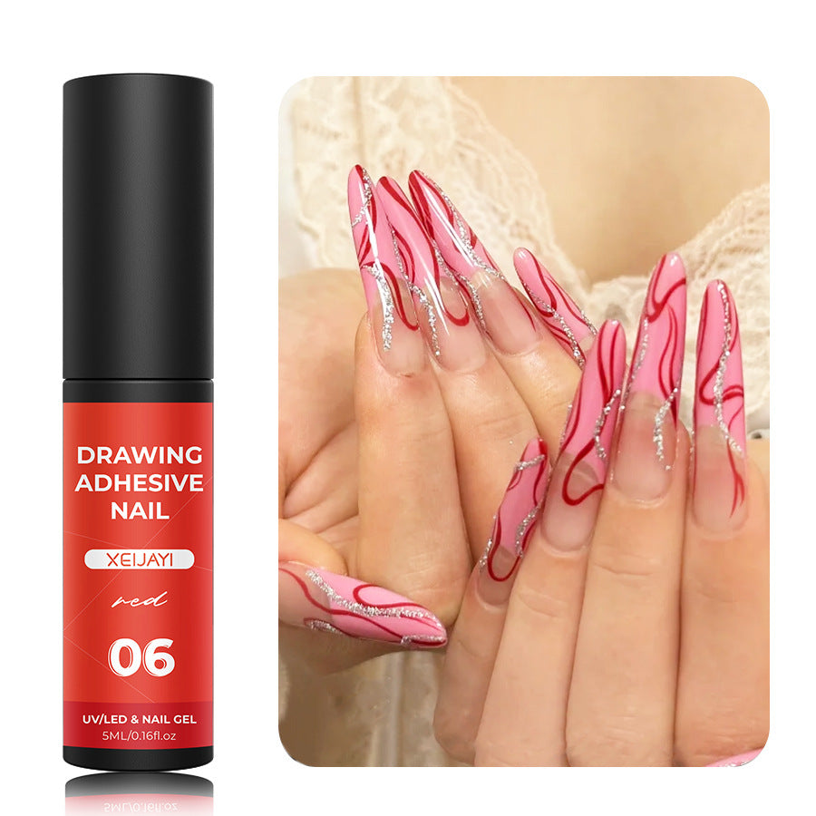 5 ml Nagel-Metallkabelkleber Hoy Edge Painted