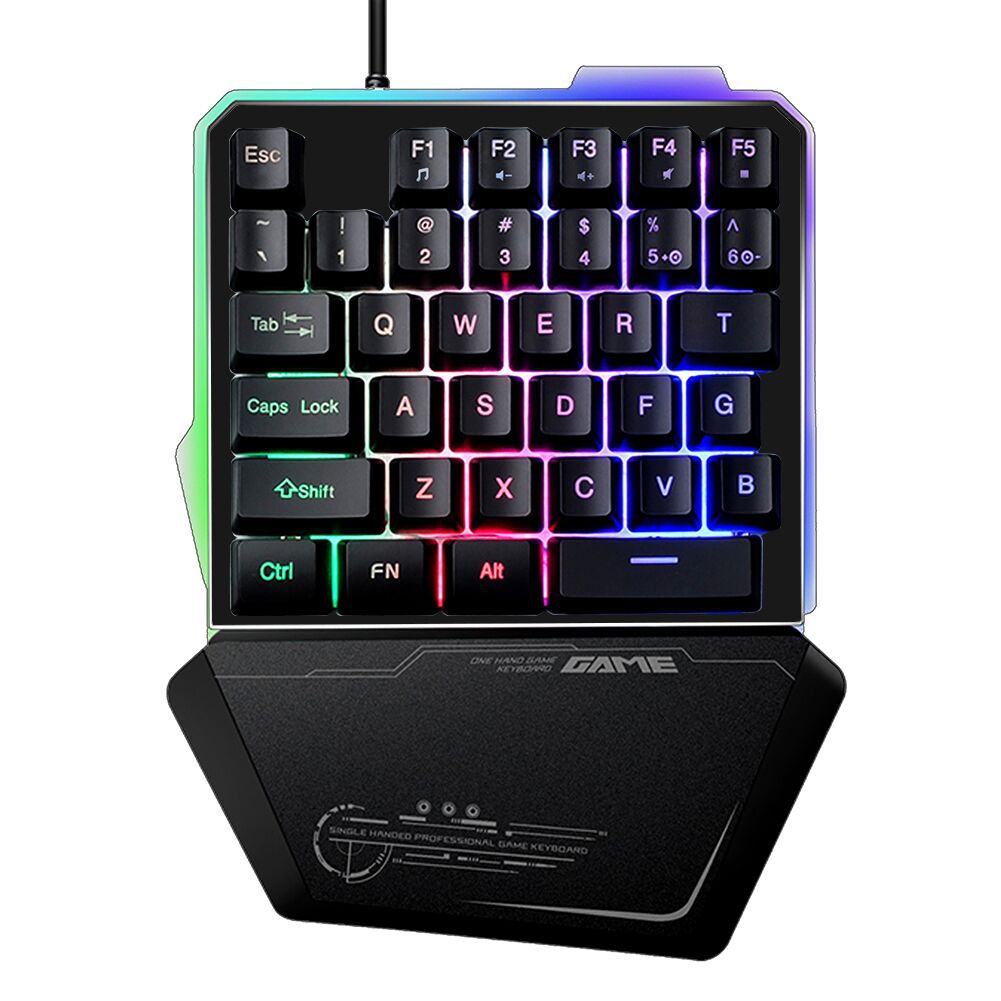 Einhand-RGB-Mechanik-Gaming-Tastatur