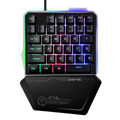 Einhand-RGB-Mechanik-Gaming-Tastatur