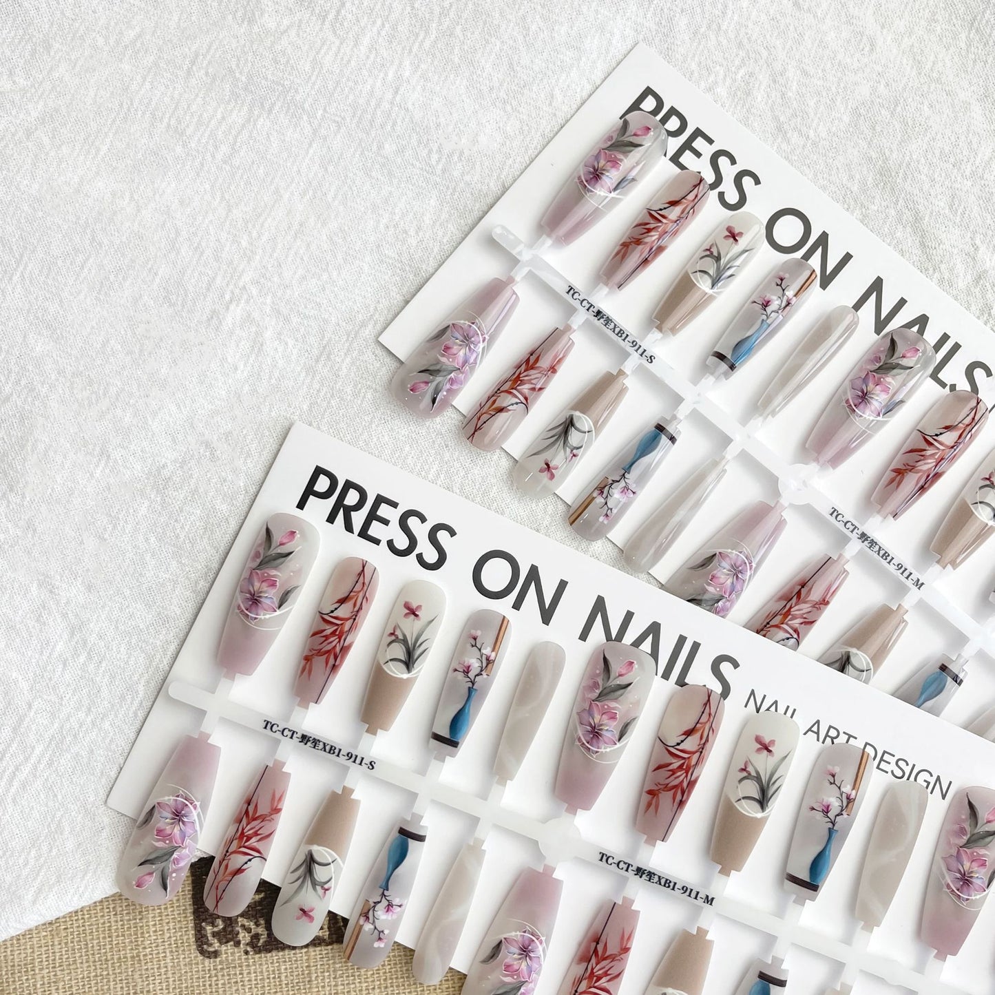 Antiker chinesischer Stil, süß, cool, dunkel, künstliche Nagelspitzen