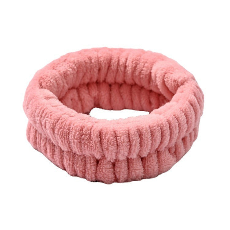 Solid Color Simple Face Wash Headband